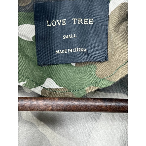 Love Tree Camo Jacket 100% Cotton Full Zip Women's Size Small - Picture 5 of 10
